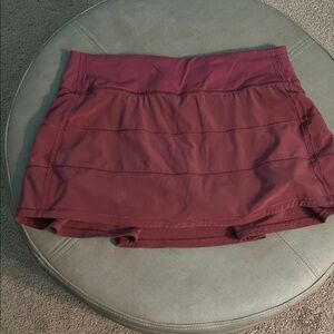 Lululemon Athletica Maroon Skort